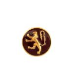 Encrusted English Lion Cufflinks in Enamel and 92.5 Sterling Silver - Image 5