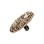 2D Horse 92.5 Sterling Silver Buttons for Bandh Gala - Image 5