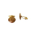 Golden and Red Infinity 92.5 Sterling Silver Cufflinks - Image 2