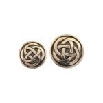 Infinity Oxidized 92.5 Sterling Silver Buttons for Bandh Gala - Image 3