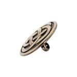 Infinity Oxidized 92.5 Sterling Silver Buttons for Bandh Gala - Image 2