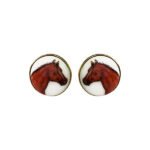 Hand Painted Exotic Animals Cufflinks Collection