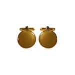 Gold 92.5 Sterling Silver Unisex Cufflinks