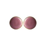 Gold and Purple 92.5 Sterling Silver Unisex Cufflinks