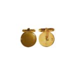 Gold 92.5 Sterling Silver Unisex Cufflinks - Image 2