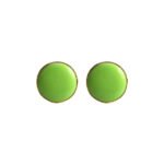 Gold and Green 92.5 Sterling Silver Unisex Cufflinks