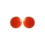 Gold and Red 92.5 Sterling Silver Unisex Cufflinks