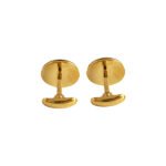 Gold and Red 92.5 Sterling Silver Unisex Cufflinks - Image 5