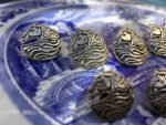 2D Horse 92.5 Sterling Silver Buttons for Bandh Gala - Image 2