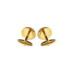 Gold and Green 92.5 Sterling Silver Unisex Cufflinks - Image 5