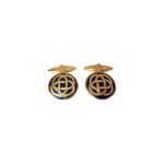 Infinity 925 Silver and Enamel Cufflinks