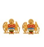 Mayo College Coat of Arms Silver and Enamel Cutout Cufflinks - Image 3