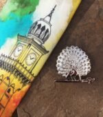 Mayo College 92.5 Sterling Silver Mayoor Broach - 1.5 Inch