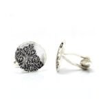 Antique Look 92.5 Sterling Silver Cufflinks - Image 4