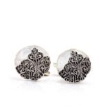 Antique Look 92.5 Sterling Silver Cufflinks