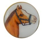 Hand Painted Horse Cufflinks in Sterling Silver and Enamel - Image 3