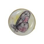 Hand Painted Butterfly Cufflinks in 92.5 Sterling Silver and Enamel - Image 5