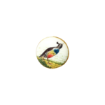 Hand Painted Bird Lapel Pin in .925 Silver - Image 3