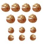 Horse Head Shape Buttons in Red Enamel in .925 Silver - Image 2