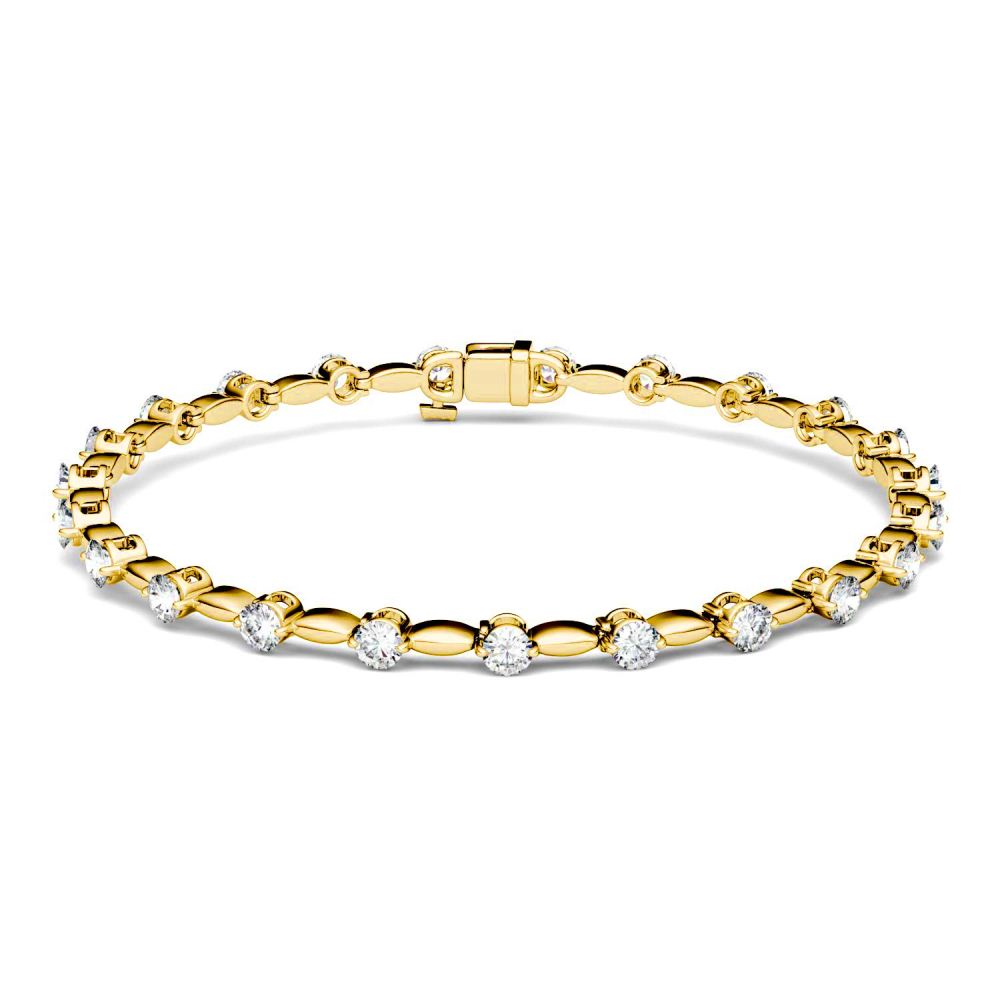 1.2 Carat Moissanite Diamond Linked Tennis Bracelet | SatyaJohri