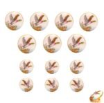 BandhGala Buttons with Hand Painted Birds in .925 Silver - Image 4