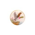BandhGala Buttons with Hand Painted Birds in .925 Silver - Image 5