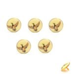 BandhGala Buttons with Hand Painted Bird in .925 Silver and Enamel - Image 2