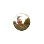 Hand Painted Bird on Sherwani Buttons in .925 Silver & Enamel - Image 6