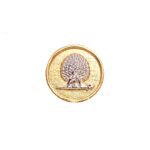 Mayo College Silver & Gold Plated Mayoor Buttons - Image 5