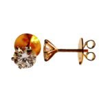Moissanite Diamond Solitaire 6 Prongs Studs - Image 2