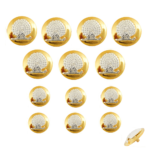 Mayo College Silver Mayoor Buttons - Image 6