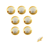 Mayo College Silver Mayoor Buttons - Image 4