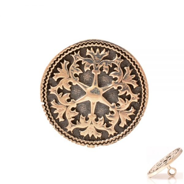 BandhGala Buttons with Antique Design in Oxidized Silver