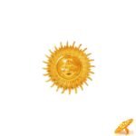 BandhGala Buttons with Gold Plated Surya (Sun) Design - Image 6