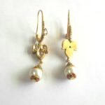 Royal Dainty Danglers - Diamond Polkis and Pearls - 22k Gold - Image 5