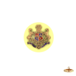 Royal Buttons for Bandhgala - Sirmur State - Encrusted Crest - Ivory Enamel - Image 2