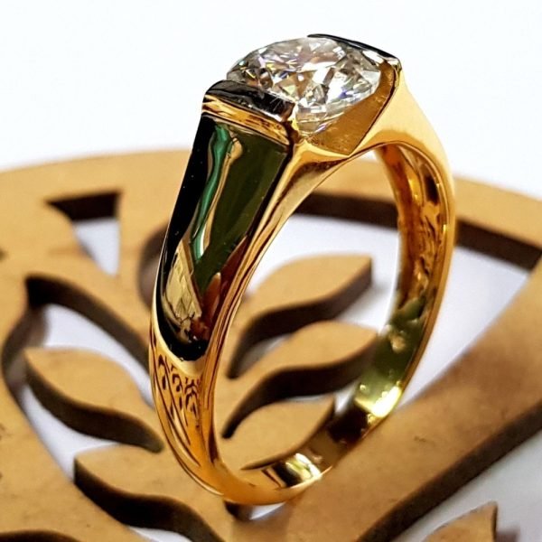 2 ct. Solitaire Round Moissanite Diamond Designer Ring