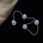Mayo Kurta Buttons - Mayoor - Silver Plated - Turquoise Enamel - Image 7