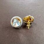 2.50 ctw. Moissanite Diamond Polki Earrings - Image 3