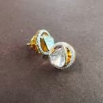 2.50 ctw. Moissanite Diamond Polki Earrings - Image 6