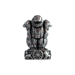 Ashok Stambh Lapel Pin - Silver - Antique Silver Finish