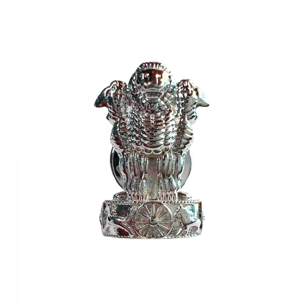 Ashok Stambh Lapel Pin - Silver