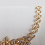 Designer Moissanite Diamonds & Created Rubies Necklace Set - Image 4