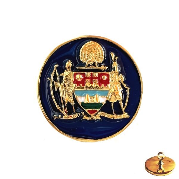 Mayo College Coat of Arms Buttons – Royal Blue Enamel