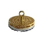 Designer Two Tone Sapphire & Diamond Bandhgala Buttons - Image 5