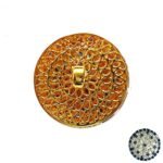 Designer Two Tone Sapphire & Diamond Bandhgala Buttons - Image 2