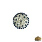 Designer Two Tone Sapphire & Diamond Bandhgala Buttons - Image 3