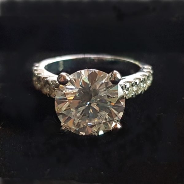 4.1 ct. Designer Moissanite Diamond Ring
