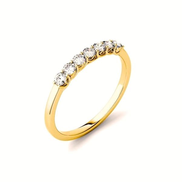 7 Stone Lab Grown Diamond Stackable Ring