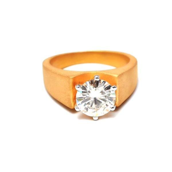 2 Carat Solitaire Moissanite Diamond Ring
